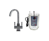 Hot & Cold Water Faucet with Contemporary Square Body & Little Gourmet® Premium Hot Water Tank